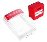 Cubierta Protectora Plástico de Manual Interruptor, Alarma, Rojo | Protección Total, Resistente al Agua, Instalación Sencilla, para Punto de Llamada Manual, Color Rojo
