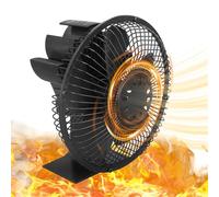 Cubierta protectora silenciosa no eléctrica para ventilador de chimenea | Ventilador de chimenea para estufa de leña, accesorios para el hogar, quemador de leña, calentador de estufa