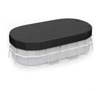 Cubierta rectangular para alberca, resistente al agua, 420D, protector para 7 x 10 pies, 8 x 14 pies, para piscinas de marco intex con agujeros de drenaje (7 x 13 pies)