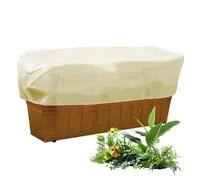 Cubierta rectangular para plantas de invierno con barrera contra | Protector de jardín elevado ajustable para paisaje, patio, césped, invierno, invernadero, jardín, balcón