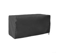 Cubierta redonda al aire libre 210D Oxford impermeable protectora caja de | Cuerda elástica ajustable resistente al viento para todas las estaciones para patio, jardín, parrilla para tela duradera