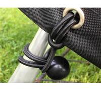 Cubierta regenerada para grandes sombrillas de playa - 218 cm - Negra - Resistente al agua