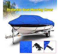 Cubierta resistente para barco de esquí y pesca, para 11-13', 14-16', 17-19', 20-22', casco en V, impermeable, resistente al sol, Protector UV, cubierta de amarre para barco 20-22Ft