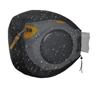 Cubierta retráctil para carrete de manguera de agua montado en la pared，Antivento impermeabile a polvere Cubierta para carrete de manguera de jardín con paño Oxford , color negro