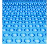 Cubierta solar para piscina VEVOR, lámina solar rectangular de 10,97 x 5,49 metros, cubierta térmica para piscinas elevadas, lámina solar azul de 12 mil