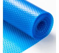 VEVOR Cubierta Solar para Piscina Manta Solar Rectangular de 10,97 × 5,49 m para Piscinas Cubierta Solar para Piscina Enterrada Sobre el Suelo Cubiertas Solares de Color Azul de 16 mil para Piscinas