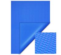 Wiltec, lámina solar para piscina, 4 x 6 metros, azul. Sistema de calentamiento solar para piscina fabricado con una película de polietileno de 140 µ de grosor. Cubierta para piscina, lona para piscin