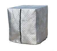 Cubierta térmica a prueba de heladas para tanques IBC de 1000L con capa de protección UV para seguridad de almacenamiento de agua al aire libre (plata)