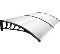 Cubierta transparente para puerta, montada en la pared, con una tasa de bloqueo de rayos UV del 95%, capacidad de carga de 15 kg/m², color transparente