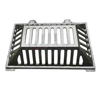 Cubierta y marco de hierro dúctil, diseño monobloque, ideal para patios, jardines y zonas verdes, 50 x 30 x 12 cm, solución de acceso de alcantarillado