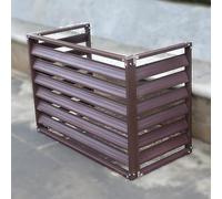 Cubierta y Rejilla de Aluminio para Aire Acondicionado - Pantalla De Privacidad Exterior con Funda (Color: Brown1)