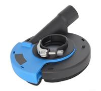 Cubiertas antipolvo para amoladora angular con 3 adaptadores para amoladoras de 125 mm y 180 mm, cubierta de abrazaderas de 39 a 45 mm para extracción al vacío, protector de seguridad para cortar y