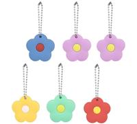Cubiertas de Llaves Forma de Flor de Silicona, 6 Piezas Varios estilos | Protector para Casa, Fácil Identificación y Orden, Formato Grande, Set de Seis Unidades Estilo Aleatorio