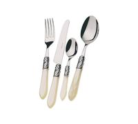 Cubiertos 49 Piezas Bugatti Aladdin Acero inoxidable ALCAM-S4265 Marfil