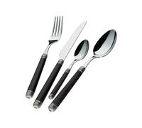 Cubiertos 49 Piezas Bugatti Dorico Acero inoxidable DOBN-S2865 Negro