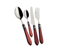 Cubiertos 49 Piezas Bugatti Oxford Acero inoxidable OXB3M-S3265 Rojo