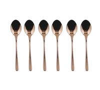 Sambonet Cucharas de café Taste Moka – Acero inoxidable PVD Cobre Espejo 6 piezas