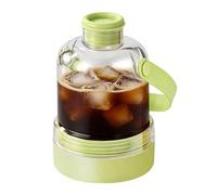 Cubitera de 400 ml, taza portátil reutilizable, botella con función de presión y molde de cubitos de hielo | para cerveza fría, cócteles, whisky, verano, viajes, hogar, oficina, picnic