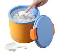 Cubitera de hielo con tapa, cubo portátil 2 en 1 con 2 bandejas, contenedor de hielo para congelador, bar, vino, , cóctel, picnic, bebidas al aire libre, camping
