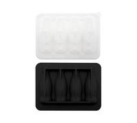 Cubitera de silicona - Juego de 4 moldes en forma de botella - Fácil extracción de 4 compartimentos - para , bares, whisky, cócteles, zumos, café