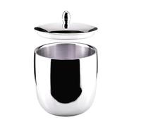 Cubitera Hielo Cubo de hielo acero inoxidable doble pared con cubo for bebidas tapa Ice Cube Maker