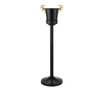 Cubitera Hielo Cubo de hielo negro con soporte Contenedor cubitos acero inoxidable Ice Cube Maker