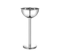 Cubitera Hielo Cubo de hielo vertical doble pared acero inoxidable gran capacidad Ice Cube Maker(Silver)
