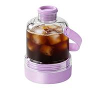 Cubitera para botella de agua, 400 ml, molde de silicona con fácil liberación y tapa, reutilizable para, picnic, camping, oficina, fitness, cócteles, whisky, accesorios para bebidas