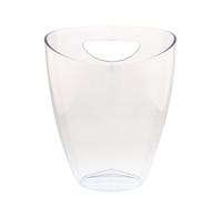 Cubitera para botellas de vino Koala Nature 3,5 L - Champanera acrílica para 2 botellas de vino, cava o champagne - Enfriador rápido, ligero, apilable y reutilizable, con asas, transparente