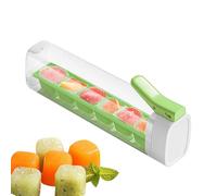 Cubitera - Recipiente a prueba de fugas con 6 compartimentos y tapa | Cubo de hielo para congelador, para café, de leche, cerveza, bourbon, frigorífico, hogar, apartamento, dormitorio, oficina