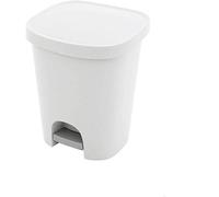 Oryx Hogar Cubo basura con pedal 25 litros plástico blanco