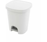 Oryx Hogar Cubo basura con pedal 25 litros plástico blanco