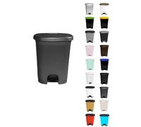 Cubo basura plástico moderno | Apertura con pedal | Cubo reciclar