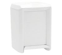 Plásticos Tatay SA Papelera de baño Olympia 7L, pedal y cubeta interior extraíble con asa, blanco
