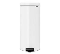 Cubo con pedal New Icon (30 l, Acero, Blanco)