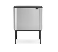Cubo con tapa táctil BO, 36 l, acero mate, Brabantia