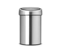 Cubo con tapa táctil TOUCH BIN, 3 l, resistente a las huellas, acero mate, Brabantia