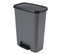 Cubo Curver con pedal integrado, capacidad de 2x23 litros, modelo Compacta Duo