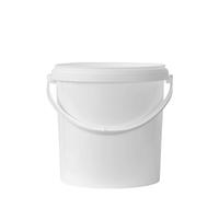 Cubo de 10 l, plástico PP, blanco