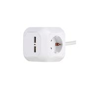 Cubo De Alimentación Vivanco Pc 4W2usb 4 Enchufes 2 Usb