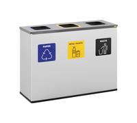 Cubo de basura - 180 L - 3 compartimentos | ulsonix