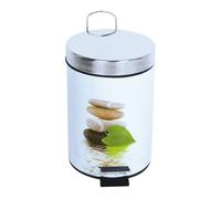 MSV Cubo DE Basura 3L LINGGA, Acero Inoxidable, Multicolor, 25.6x16.5x16.5 cm