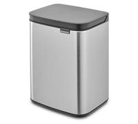 Cubo de basura Brabantia BO, 4 litros, acero mate