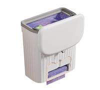 Cubo de basura colgante de cocina para colgar, cesta de basura para el hogar, cubo de basura de mesa, cesta de basura de cocina, con tapa para dormitorio, baño, hogar, jardinería