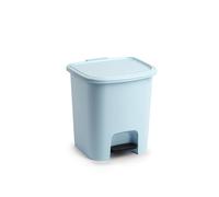 Cubo de Basura con Pedal 7.5L | Papelera Compacta de Varios Colores 24x22x25,5 cm | Plastic Forte | POPPY&MARTI