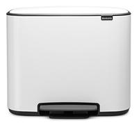Cubo de basura con pedal BO, 11 + 23 l, blanco, Brabantia