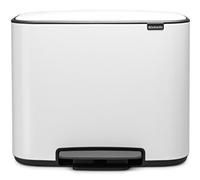 Cubo de basura con pedal BO, 3 x 11 l, blanco, Brabantia