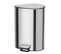 Cubo de basura con pedal EASYSTORE LUXE 70596 5 l, plateado, acero inoxidable, Joseph Joseph
