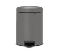 Cubo de basura con pedal NEWICON, 5 l, gris mineral, Brabantia
