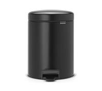 Cubo de basura con pedal NEWICON, 5 l, negro mate, Brabantia